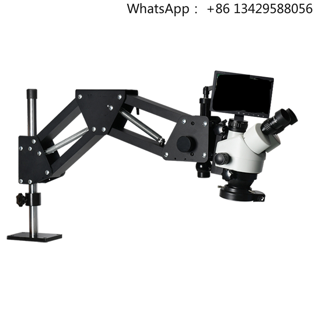10inch 2K Resolution LED Illum - огляд і ціна Trinocular Stereo Microscope 7X-45X