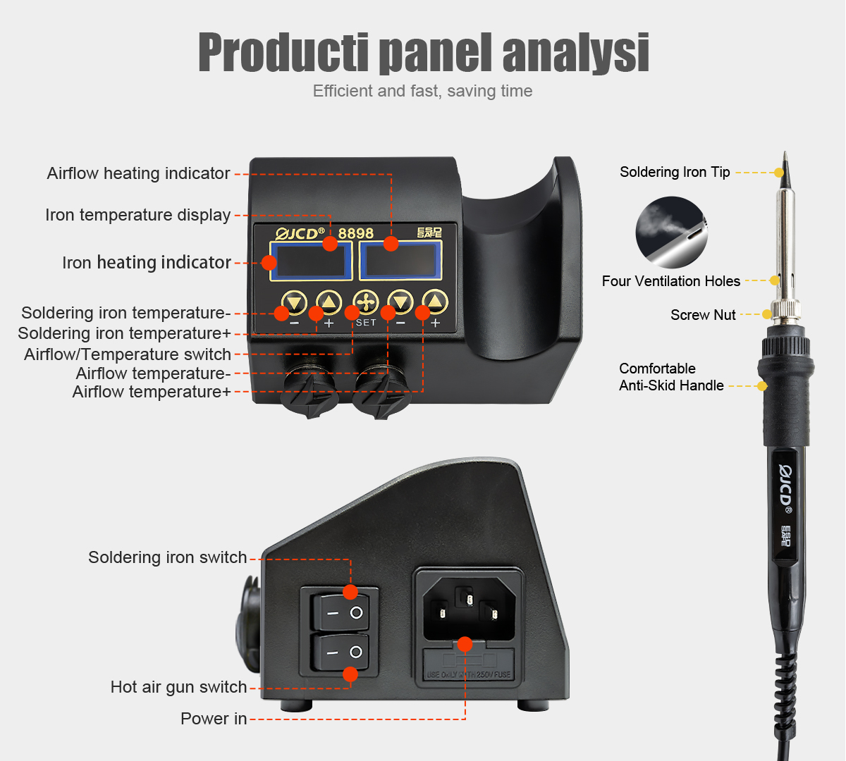 2 in 1 750W Soldering Station  - огляд і ціна 2 In 1 Soldering Rework Station 750W