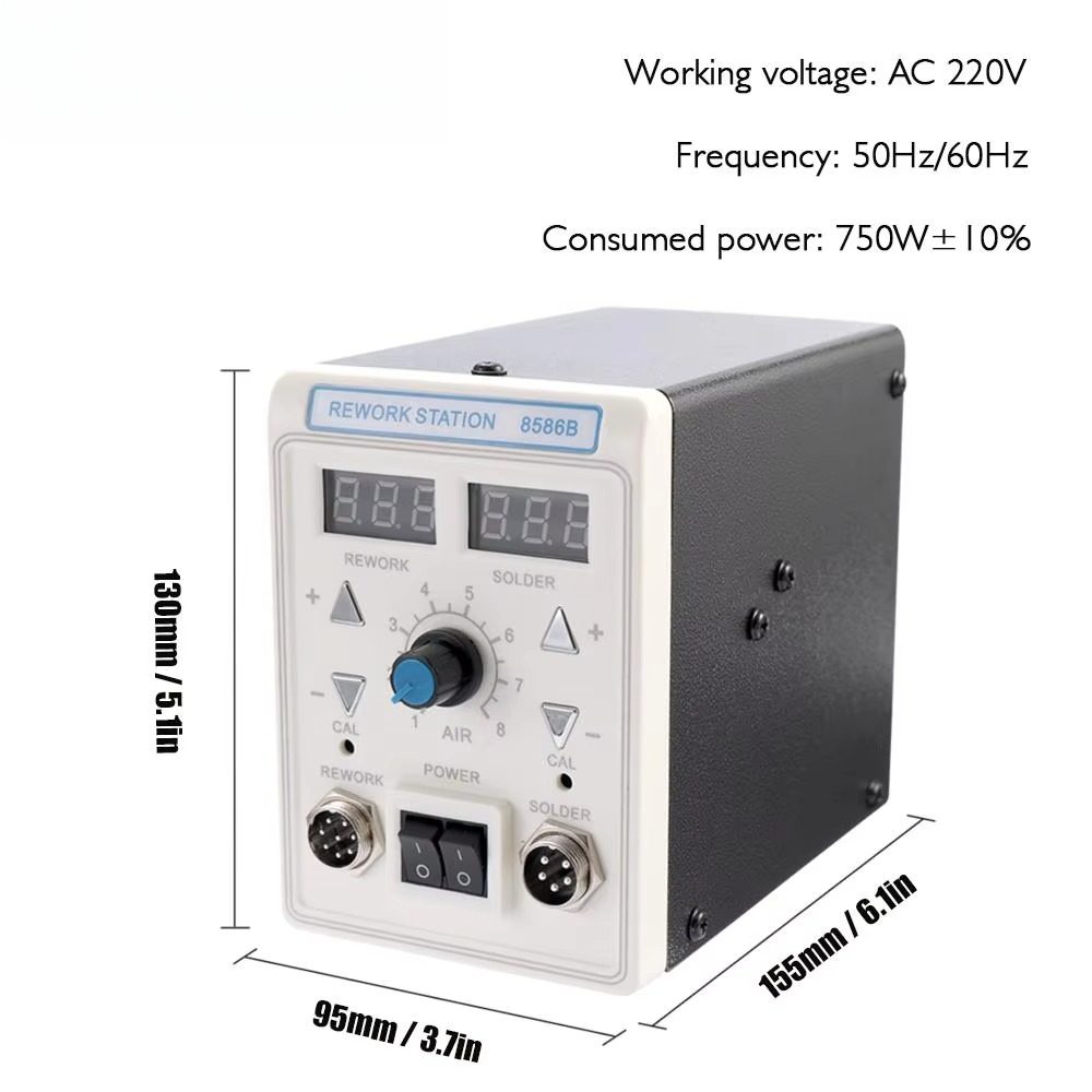 APD-8586B 750W Digital ESD 2 i - огляд і ціна 2 In 1 Soldering Rework Station 750W