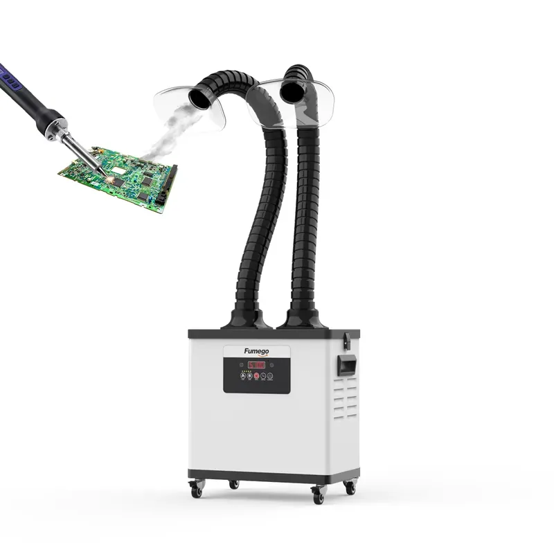 DX1002 Dual-Arm 200W Fume Extr - огляд і ціна Fume Extractor Soldering Dual Arm