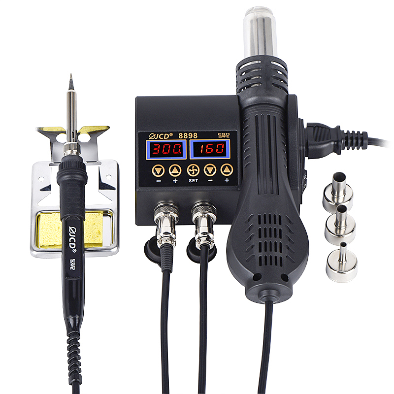 JCD 2 in 1 8898 Soldering Stat - огляд і ціна 2 In 1 Soldering Rework Station 750W